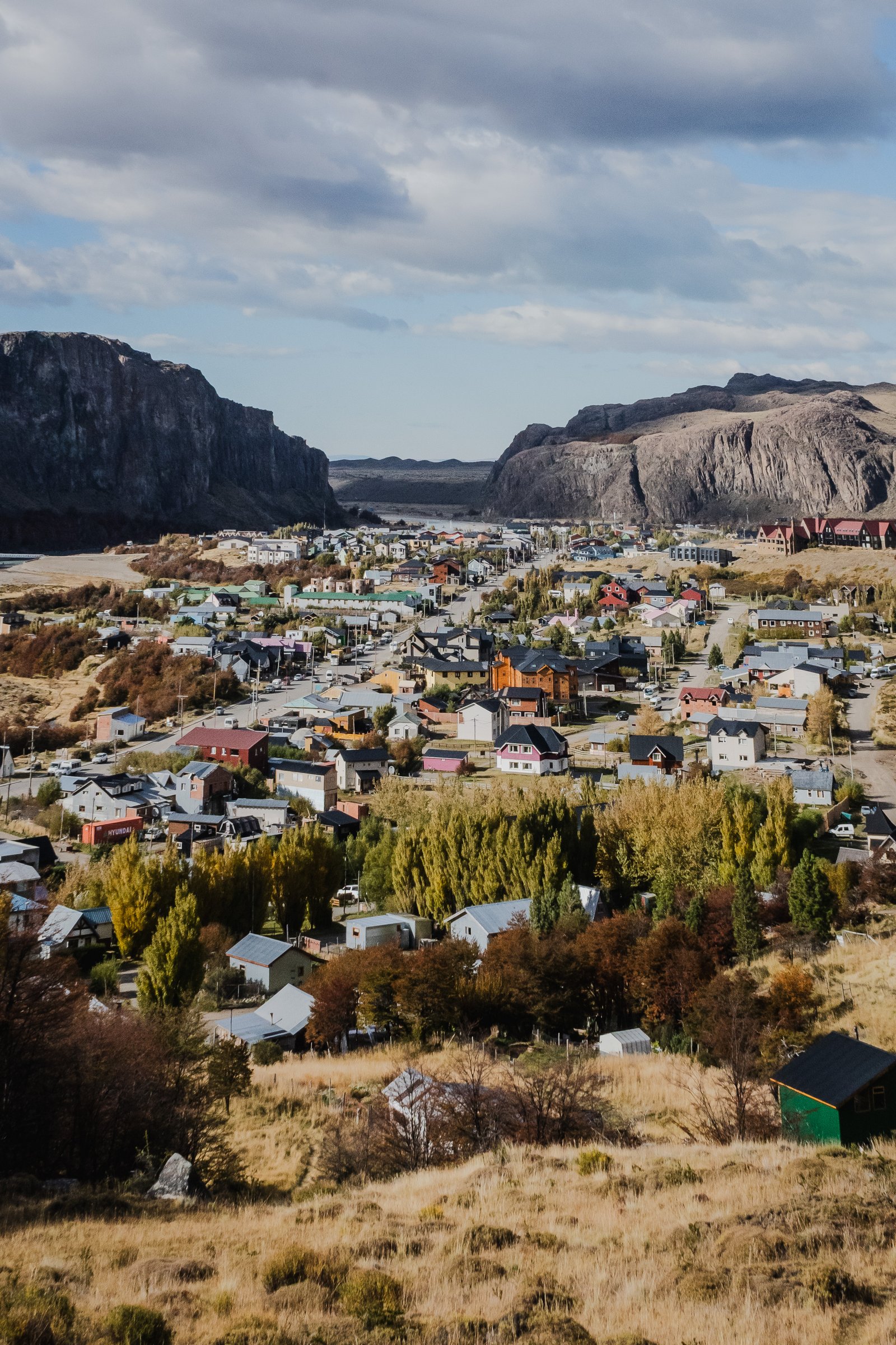 El Chaltén village from the hillside