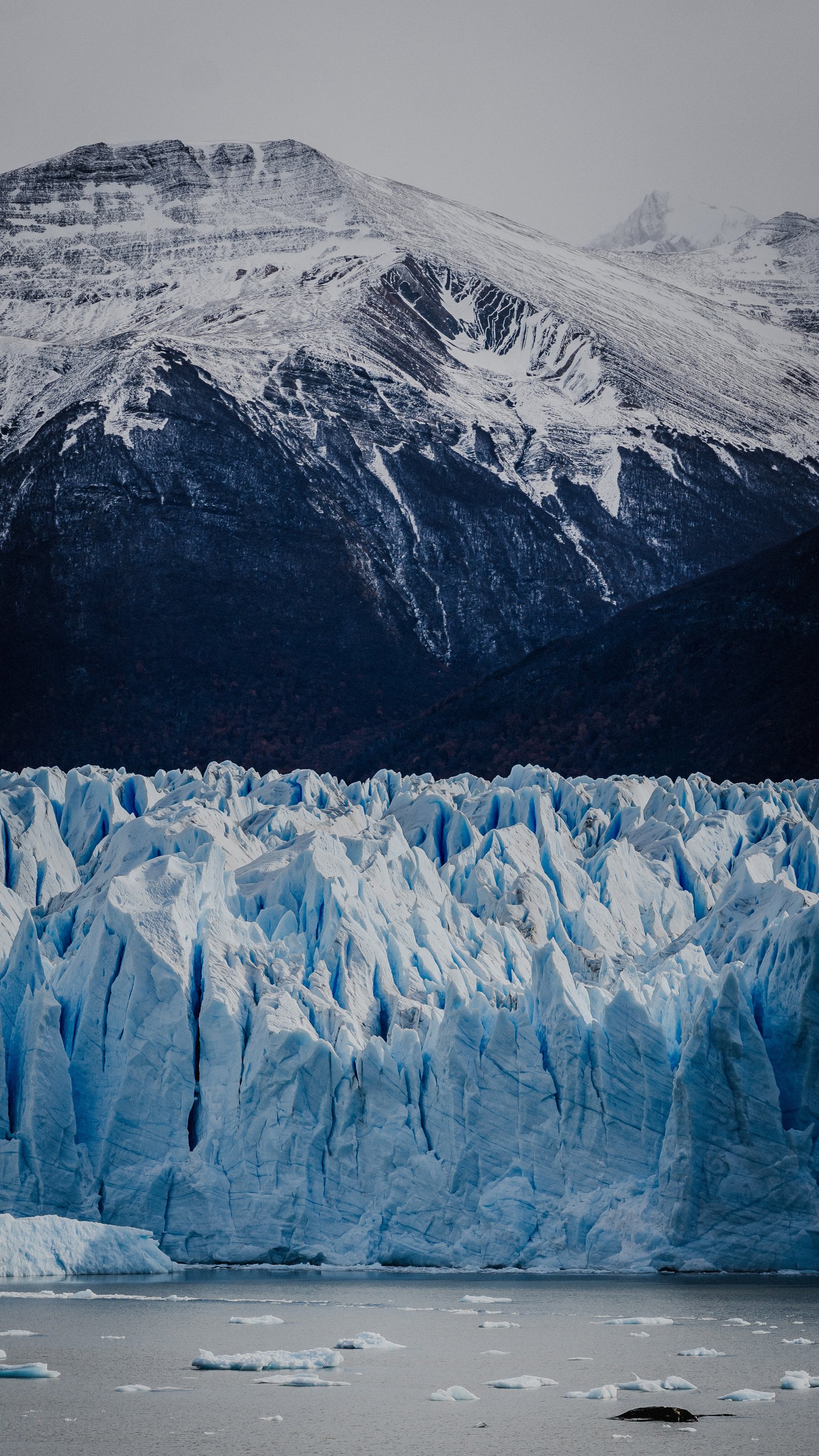 The ice wall at full height, Perito Moreno glacier