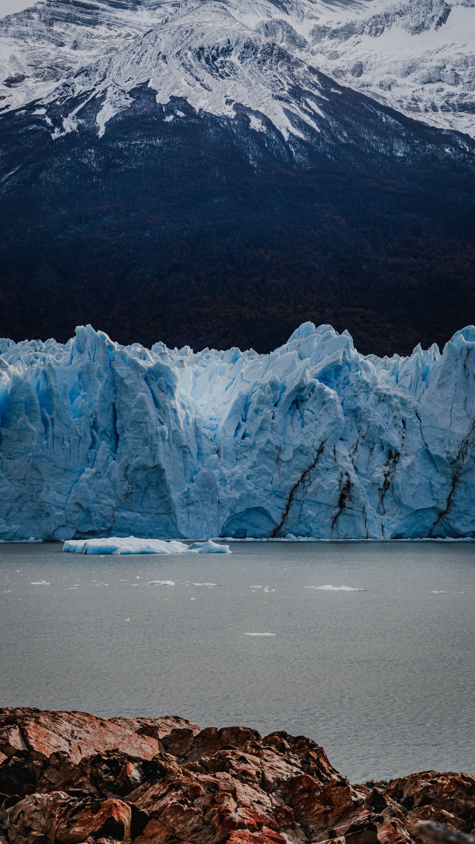 Perito Moreno glacier panoramic view from above
