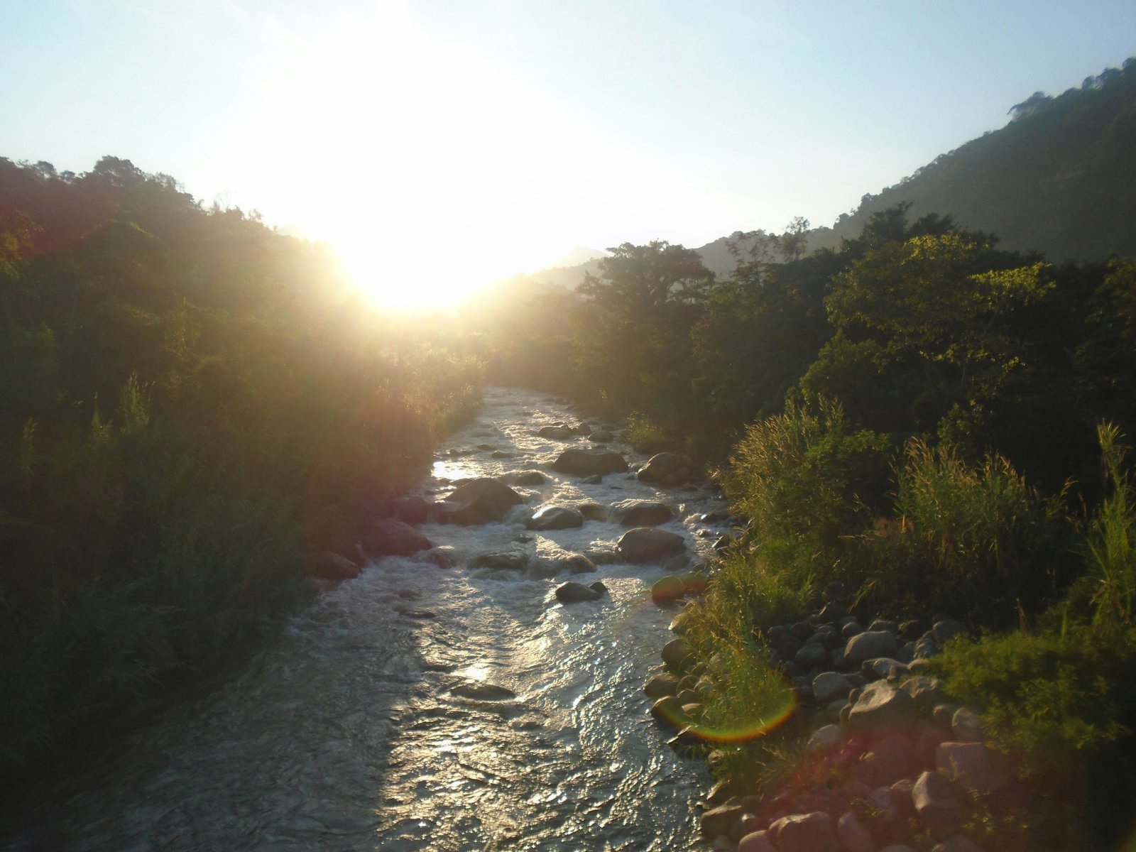 Rio Cahabon at golden hour, Alta Verapaz